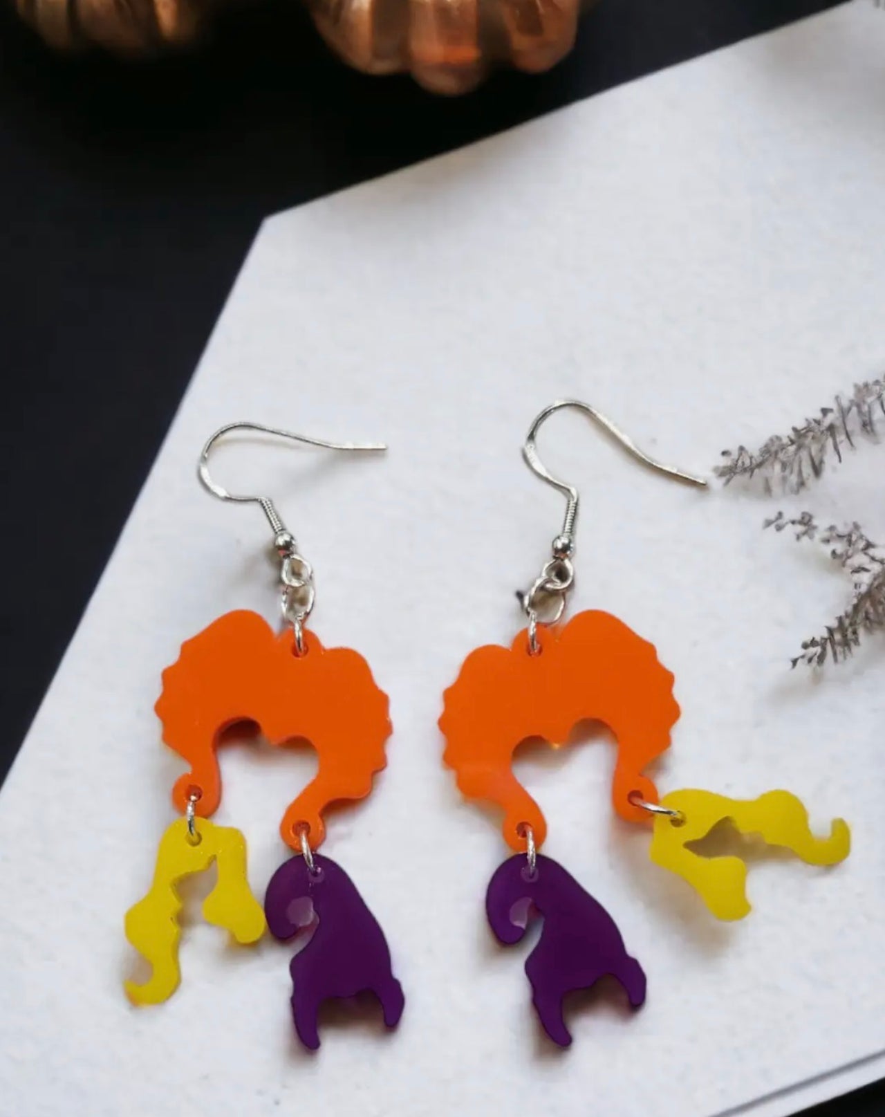 Dangle Sanderson SIstas Acrylic Earrings (Pre-Order)
