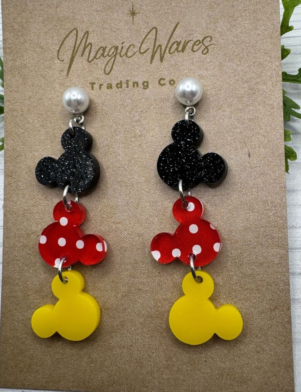 Pearls and Dots Dangle Earrings