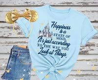 Thumbnail for Chambray Happiness Is A State Of Mind Tee (Pre-Order)