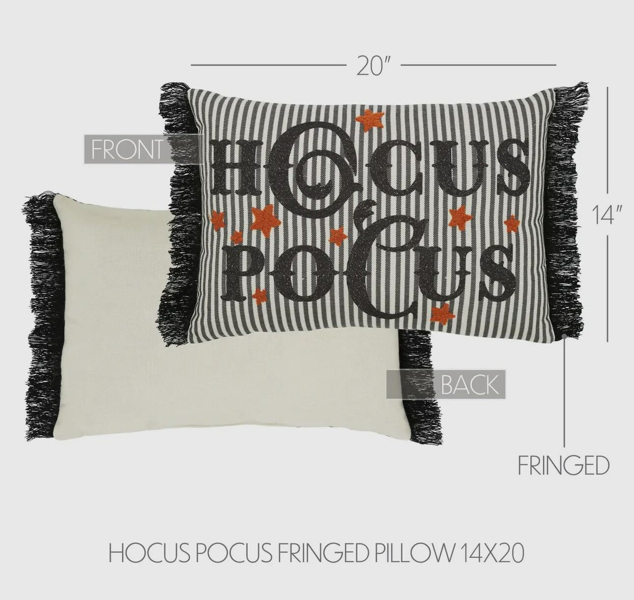 Fringed Hocus Pocus Pillow