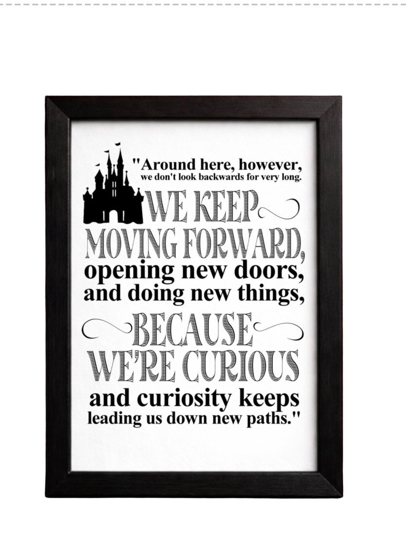 8" X 10" Framed We Keep Moving Forward Art (Pre-Order)