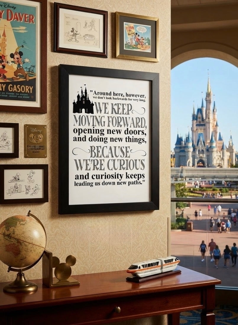 8" X 10" Framed We Keep Moving Forward Art (Pre-Order)