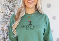 Thumbnail for Embroidered Long Sleeve Est. 1928 Light Green