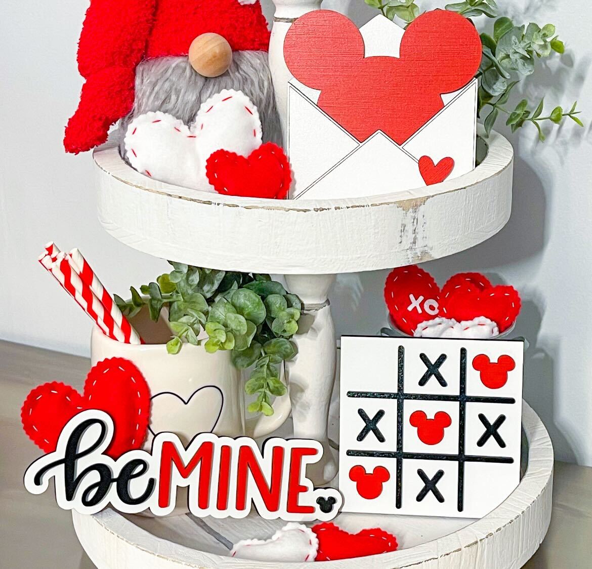 Be Mine 3 Piece Valentines Tier Tray Set