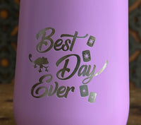 Thumbnail for Stemless Engraved Best Day Ever Wine Tumbler