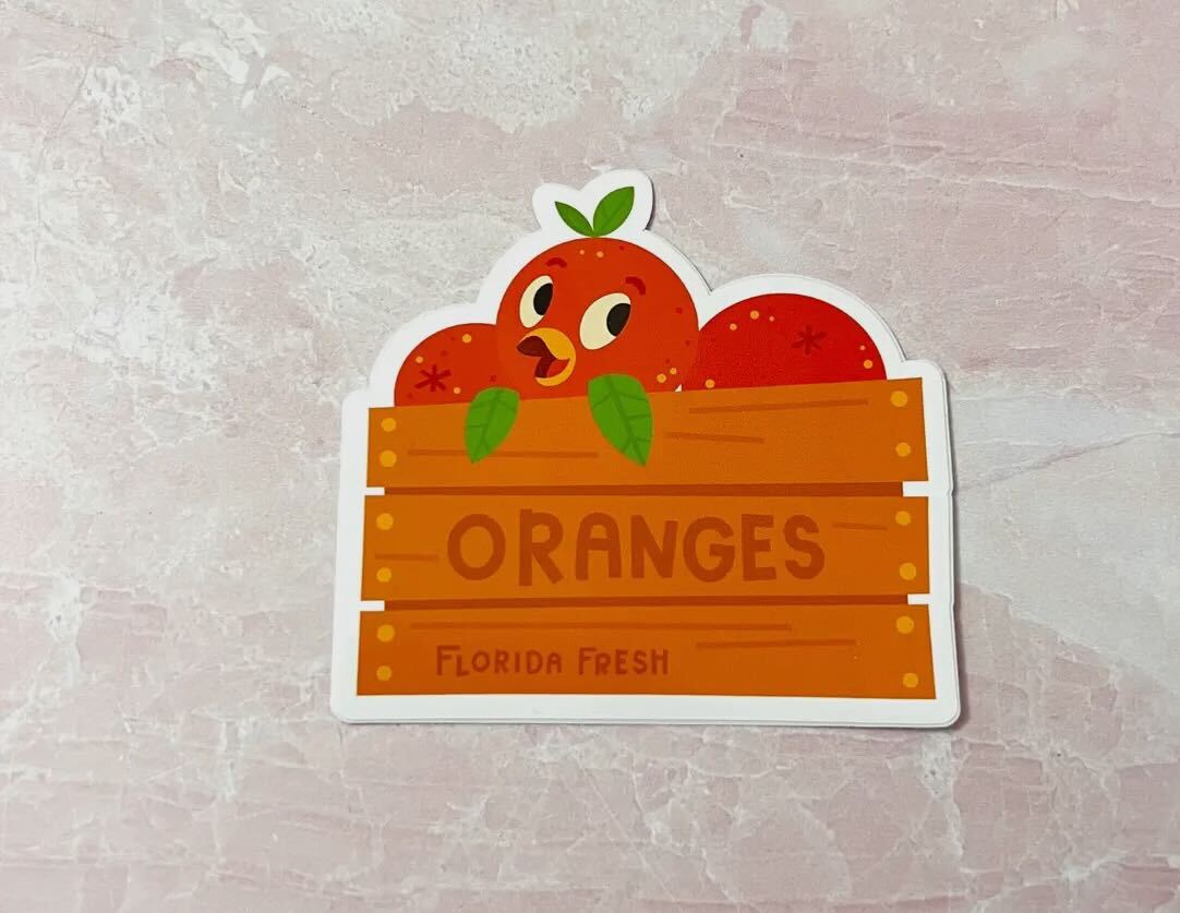 Sticker- Crate of Oranges