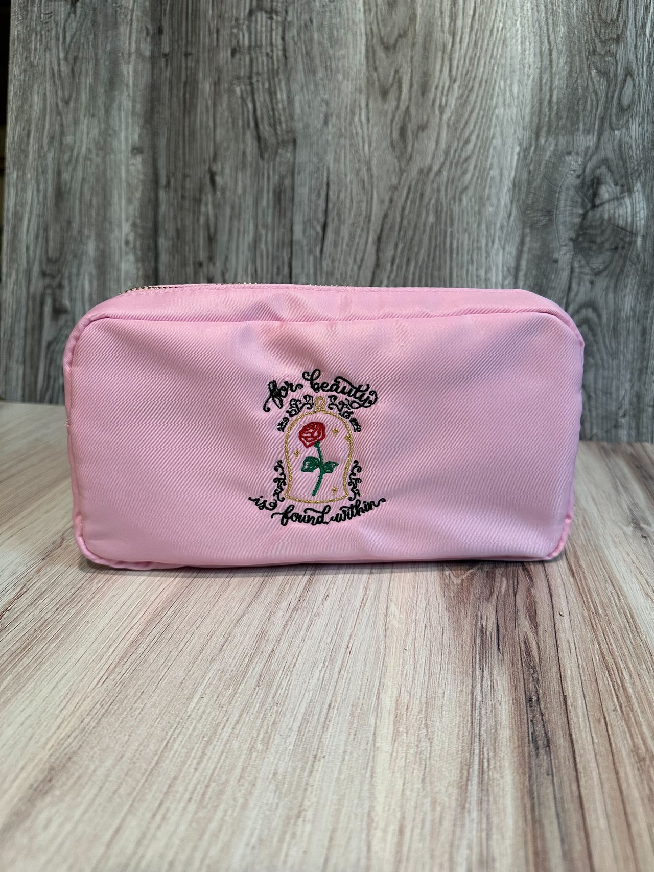 Beauty from Within Pink Medium Pouch