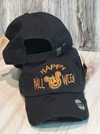 Thumbnail for Regular Black Happy Halloween Embroidered  Hat (Pre-Order)