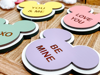 Thumbnail for Wooden Conversation Heart Tier Tray Set