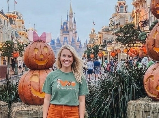 Embroidered Tis The Season Light Green Tee (Pre-Order)