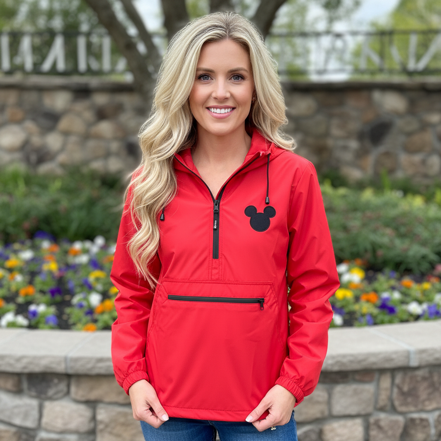 Mouse Head Red Rain Jacket