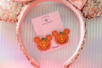 Thumbnail for Hook Mickey Pumpkin Earrings