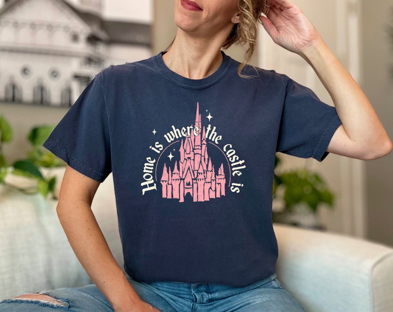 True Navy Home Is Where The Castle Is Tee