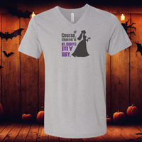 Thumbnail for V-Neck Athletic Grey Triblend Embroidered There's Always My Way Tee