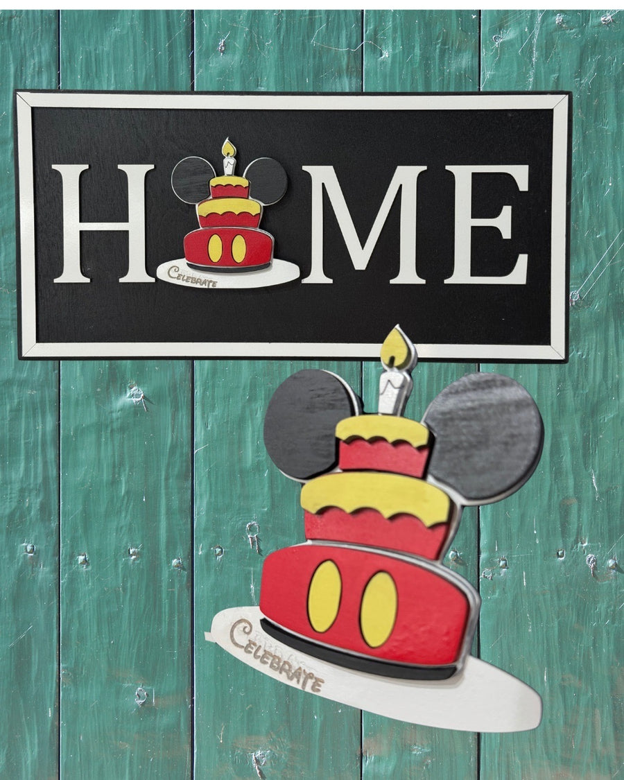 Birthday Mouse Cake Interchangeable Magnet (Pre-Order)