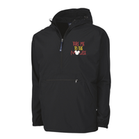 Thumbnail for Black Embroidered Take Me To The Mouse  Rain Jacket Quarter Zip (Pre-Order)