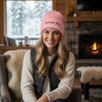 Thumbnail for Choose Joy Embroidered Cuffed Beanie