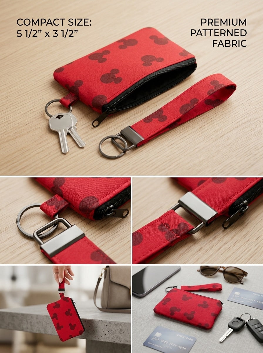 Red Mouse Wristlet Wallet Set  (Pre-Order)