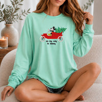Thumbnail for Island Reef Embroidered Long Sleeve On My Way To Disney Tee (Pre-Order)