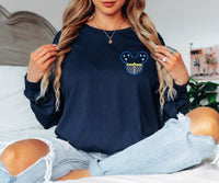Thumbnail for Long Sleeves Navy Embroidered Mousenorah (Pre-Order)