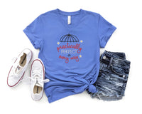 Thumbnail for V-Neck Heather True Royal Embroidered Practically Perfect In Every Way (Pre-Order)