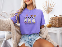 Thumbnail for Violet Embroidered 3 Ghosts Tee  (Pre-Order)