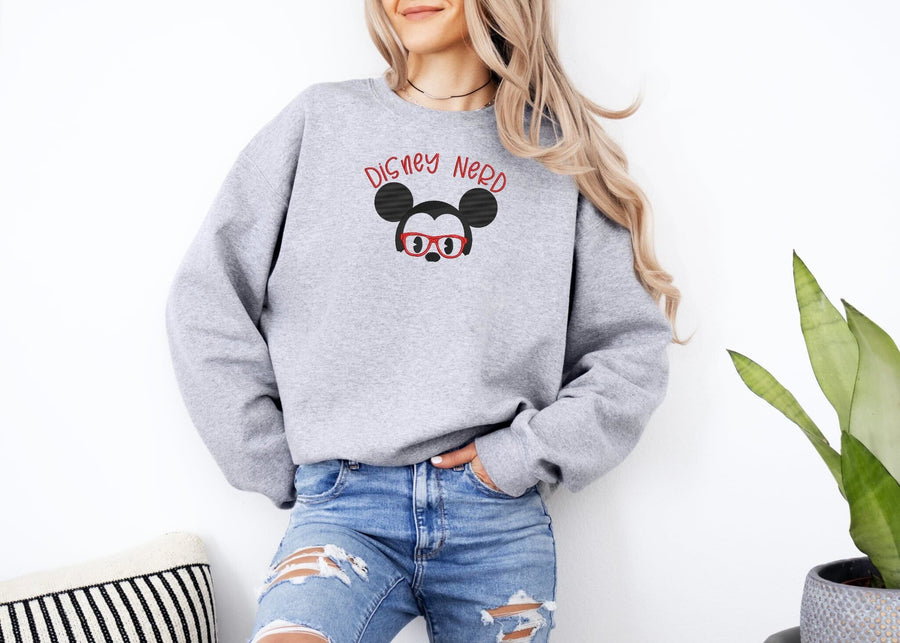 Sports Grey Embroidered Enchanted Friends Crewneck (Pre-Order)