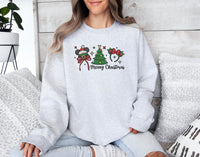 Thumbnail for Crewneck - Ash Embroidered Merry Christmas (Pre-Order)