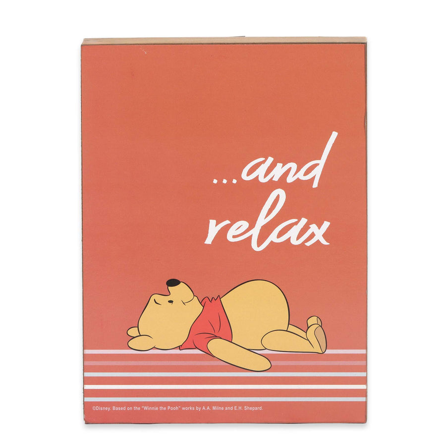 Winnie the Pooh Relax Striped Wood Wall Decor