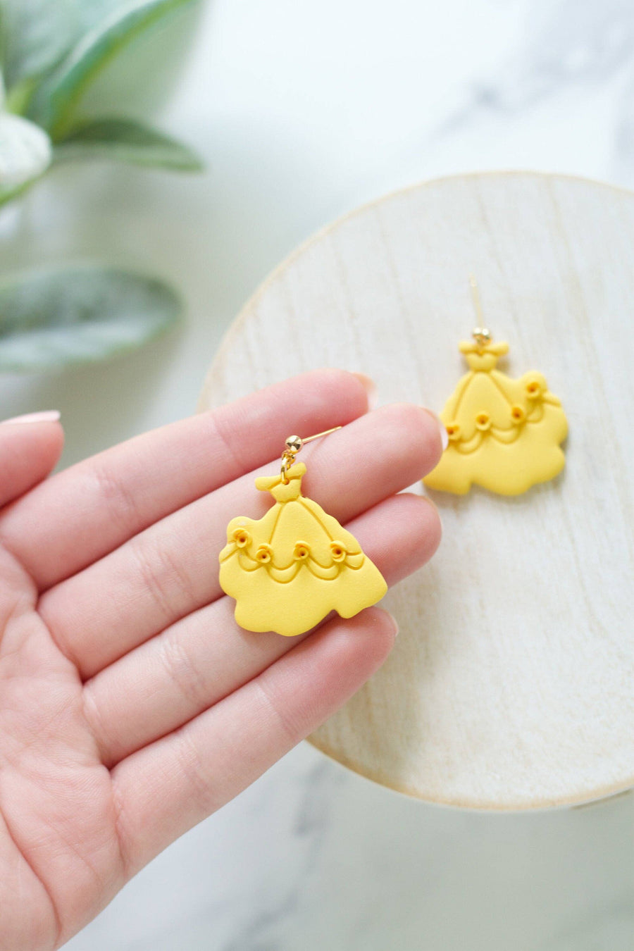 Yellow Dress Earrings