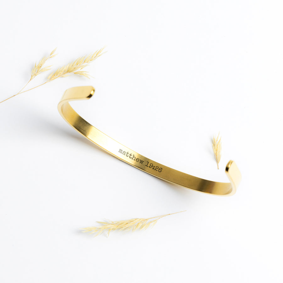 cuff bracelet - all things are possible