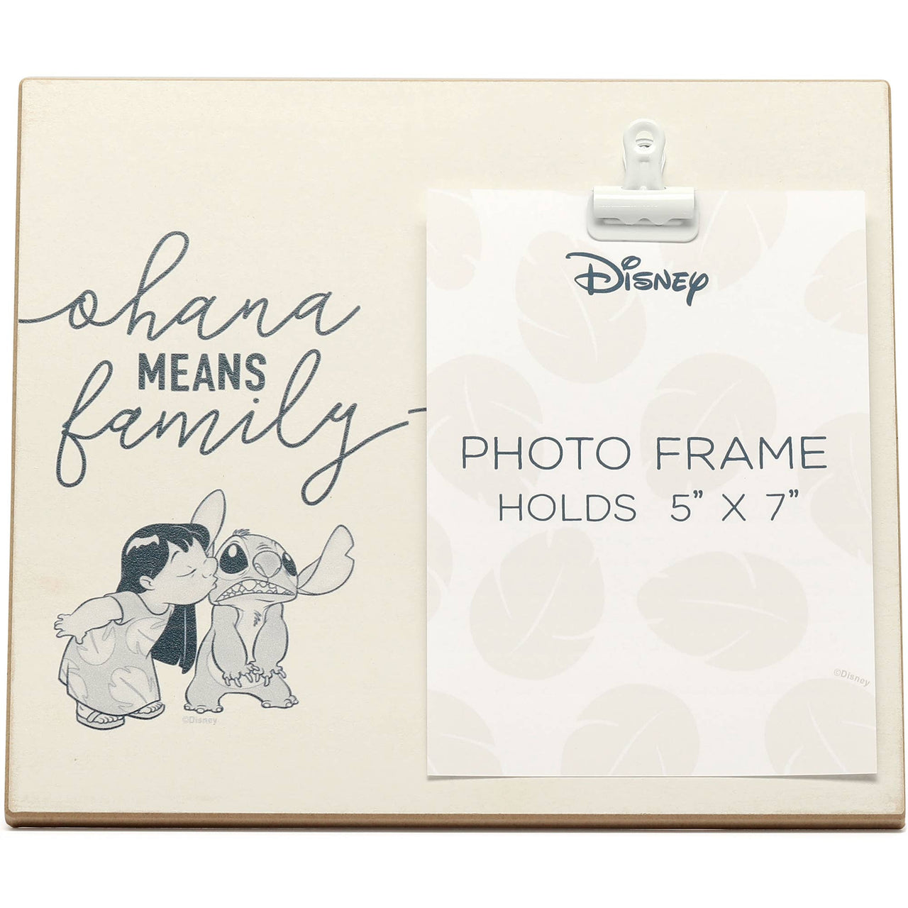 Ohana Means Family Wood Photo Clip Frame