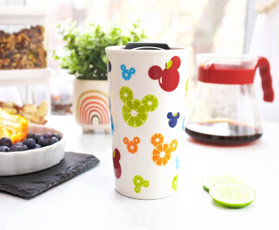 10 oz Ceramic Fruit To Go Coffee Mug