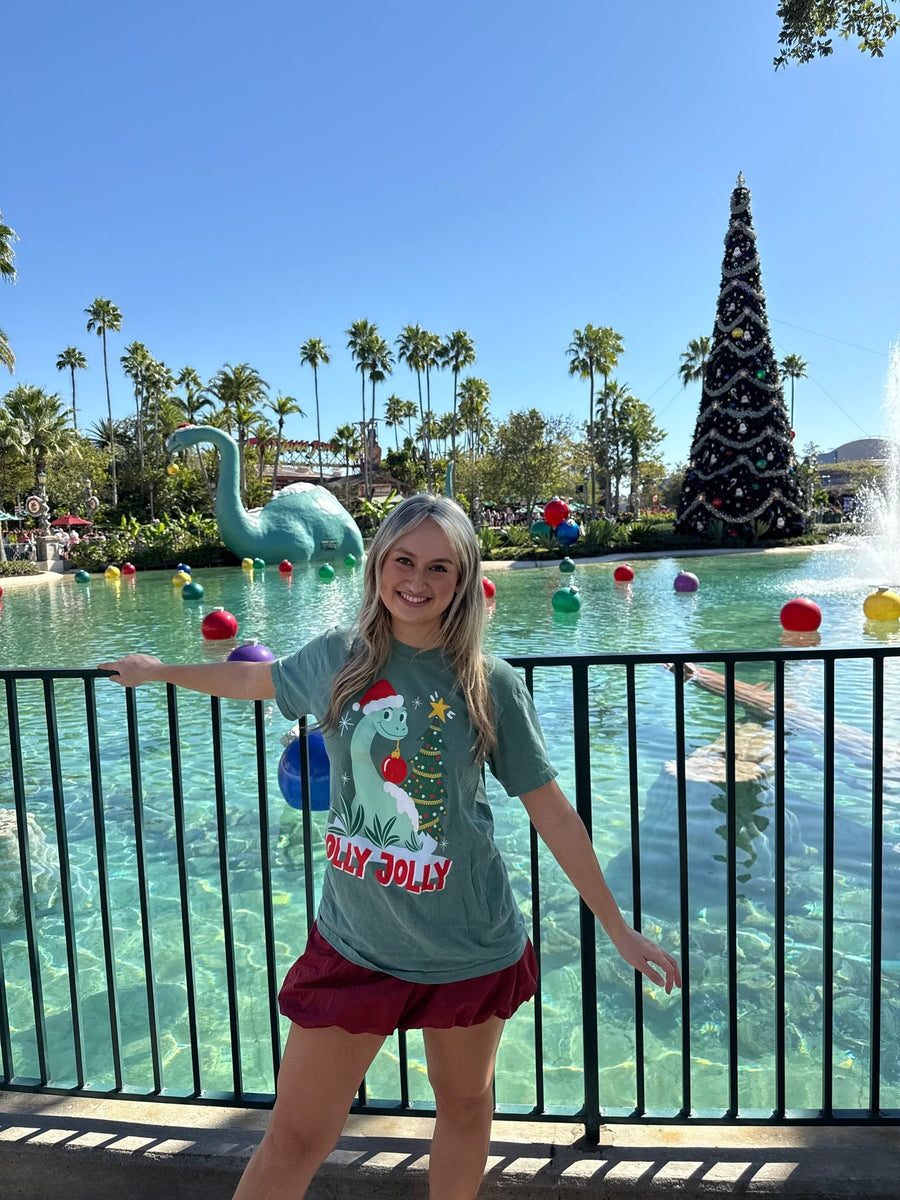 Light Green Holly Jolly Tee