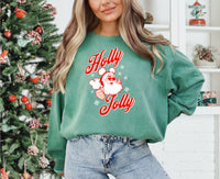 Thumbnail for Sweatshirt - Holly Jolly Santa