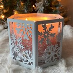 Candle Holder -White Snowflake (Pre-Order)