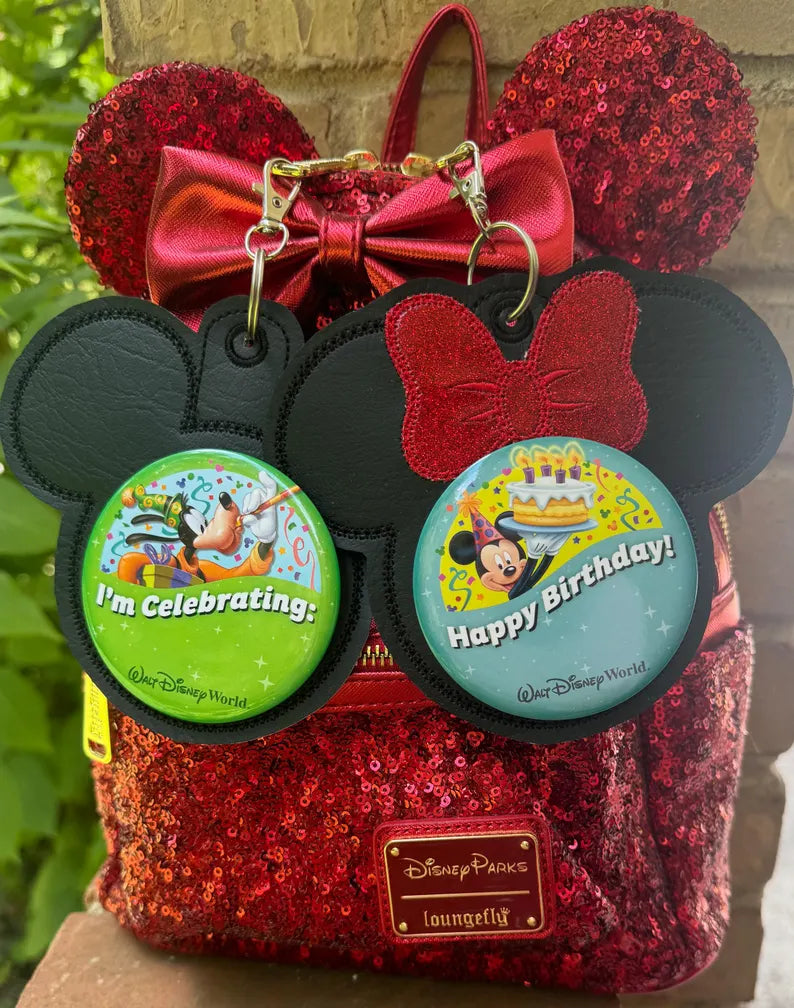 Celebration Button Keychain