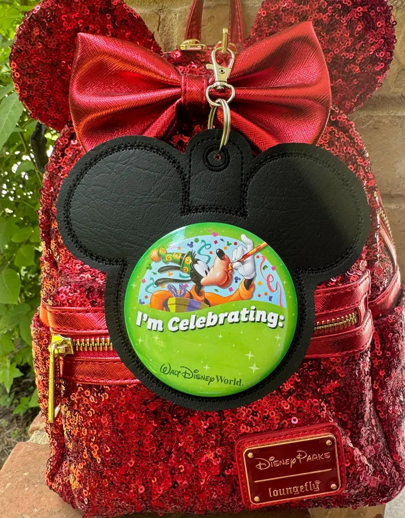 Celebration Button Keychain