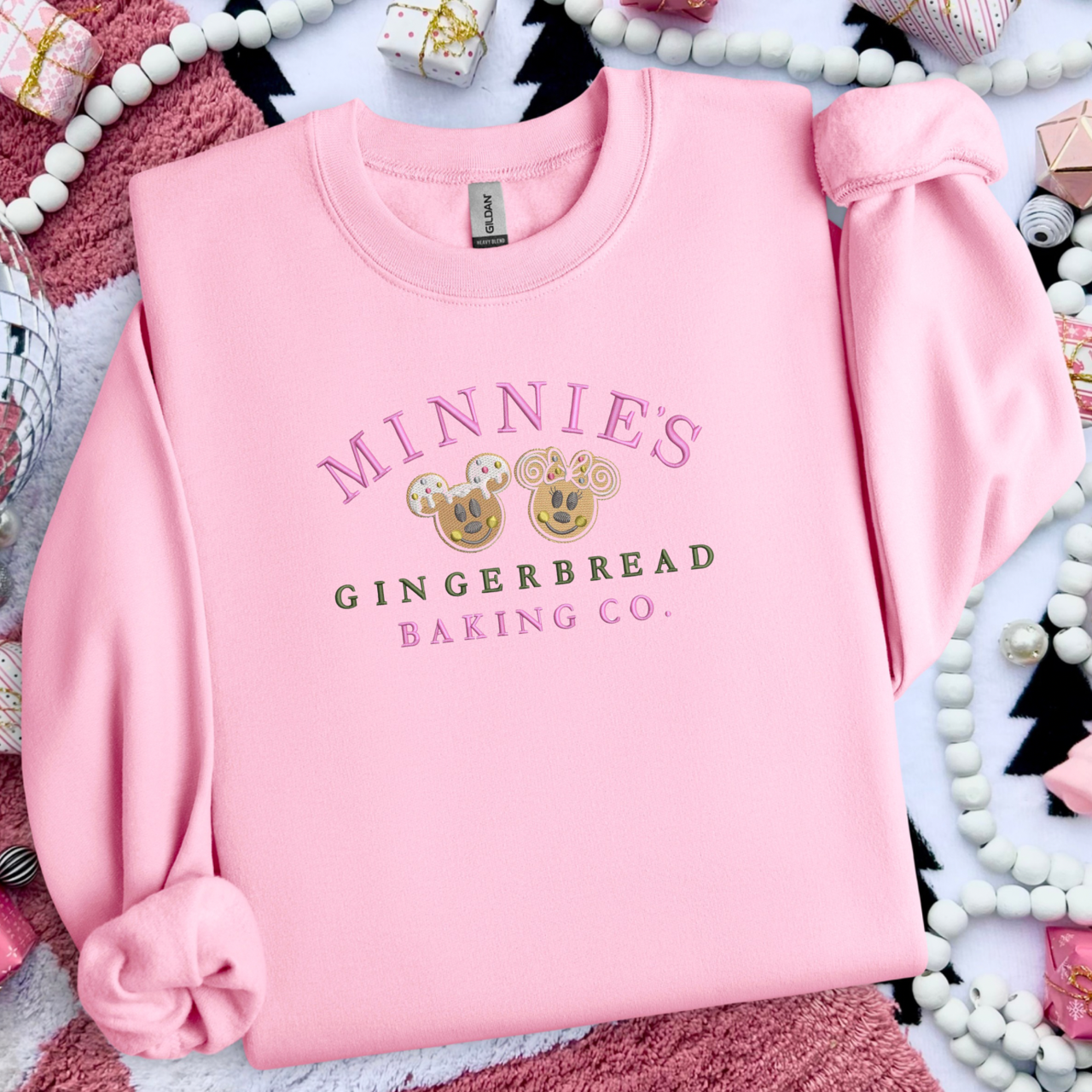 Embroidered Gingerbread Baking Co Crewneck