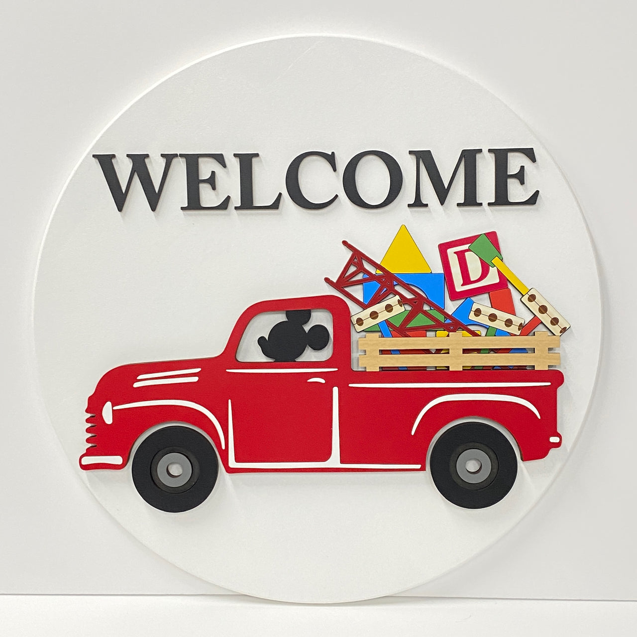 Welcome Round Interchangeable TOYS Sign (Pre-Order)