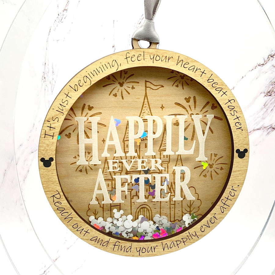 Happily Ever After Shaker Ornament (Pre-Order)