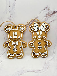 Thumbnail for Gingerbread Mice 2 Piece Ornament Set (Pre-Order)
