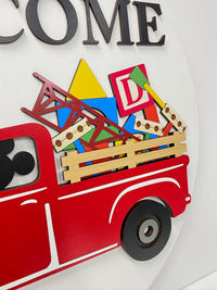Thumbnail for Welcome Round Interchangeable TOYS Sign (Pre-Order)
