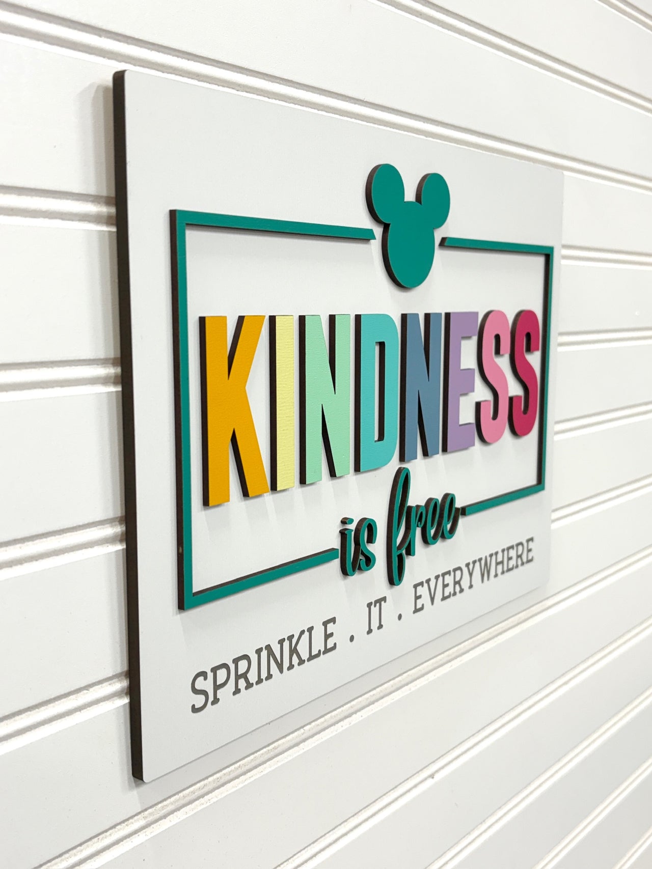 Kindness Is Free Wooden Sign