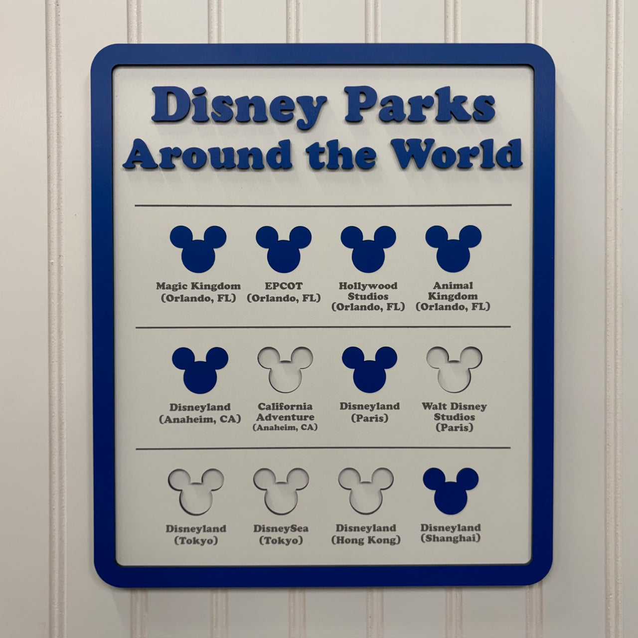 Parks Around The World Sign (Pre-Order)