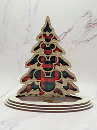Thumbnail for Plaid Christmas Tree Sitter Decor (Pre-Order)
