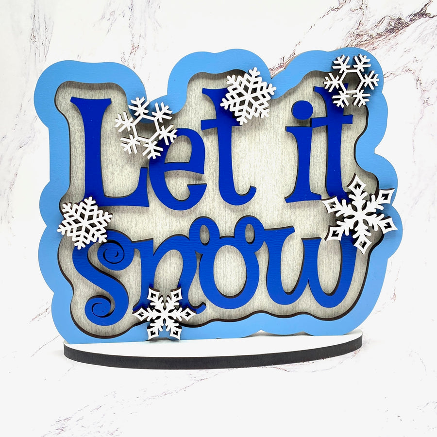 Let It Snow Shelf Sitter (Pre-Order)