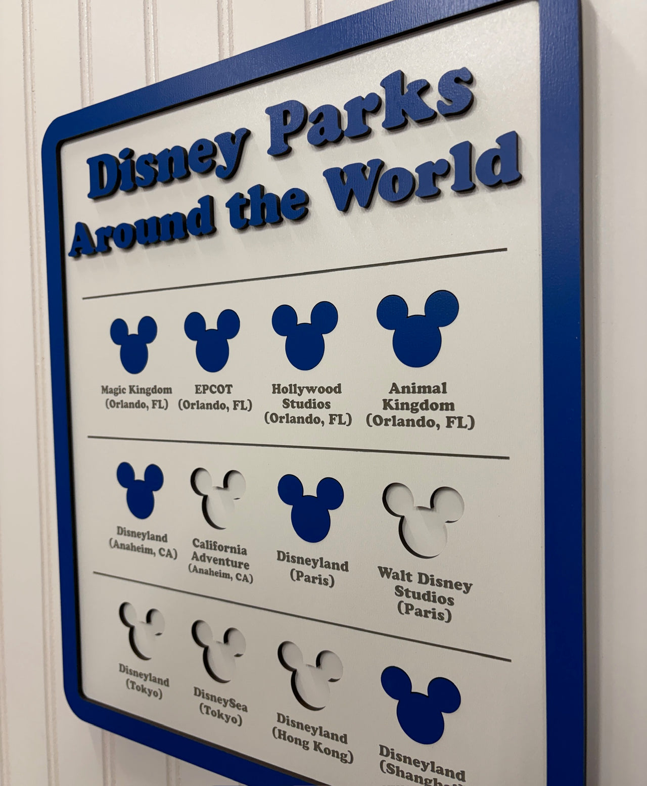 Parks Around The World Sign (Pre-Order)