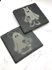 Thumbnail for 2 pack Ghostie Slate Coasters  (Pre-Order)