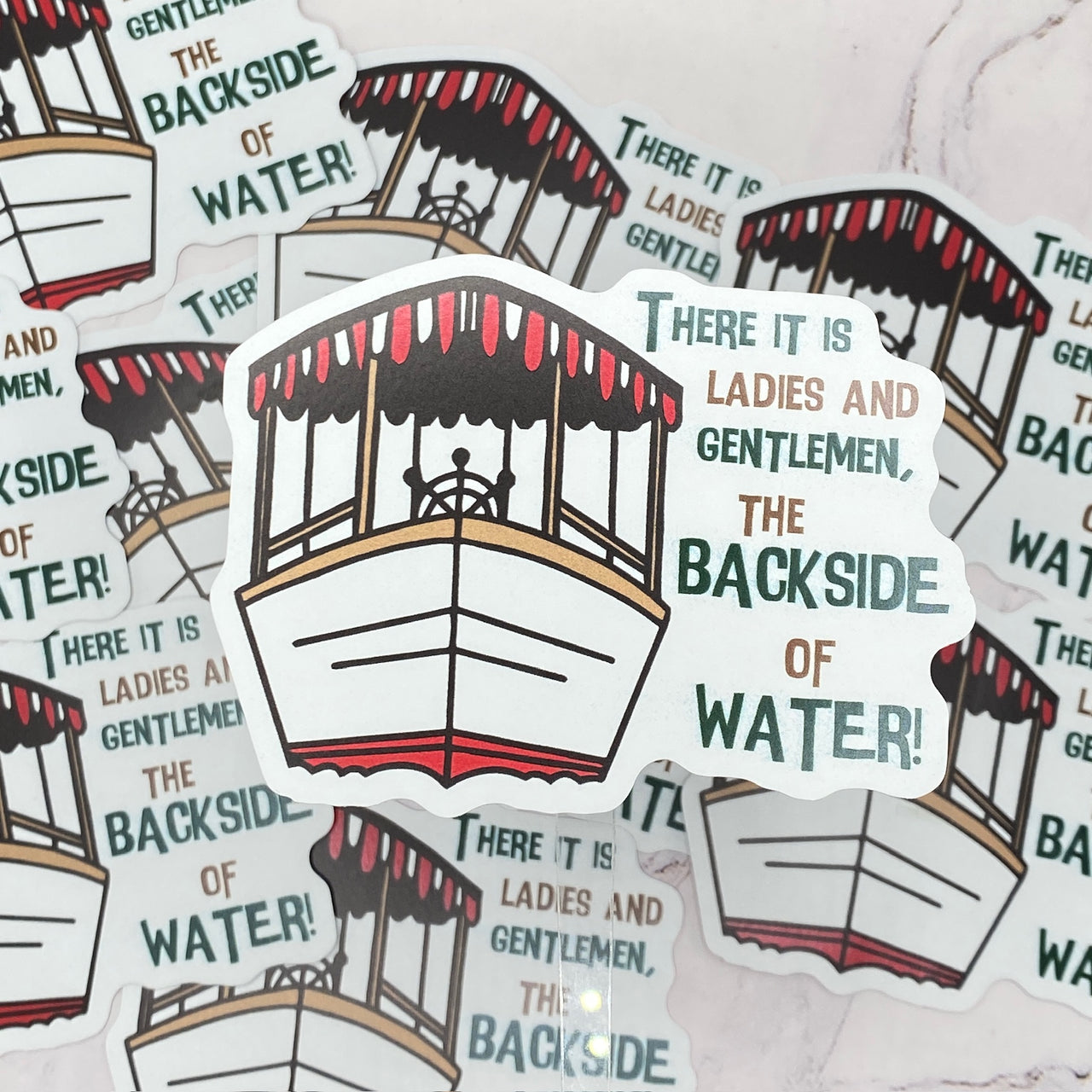 Sticker- Backside of Water